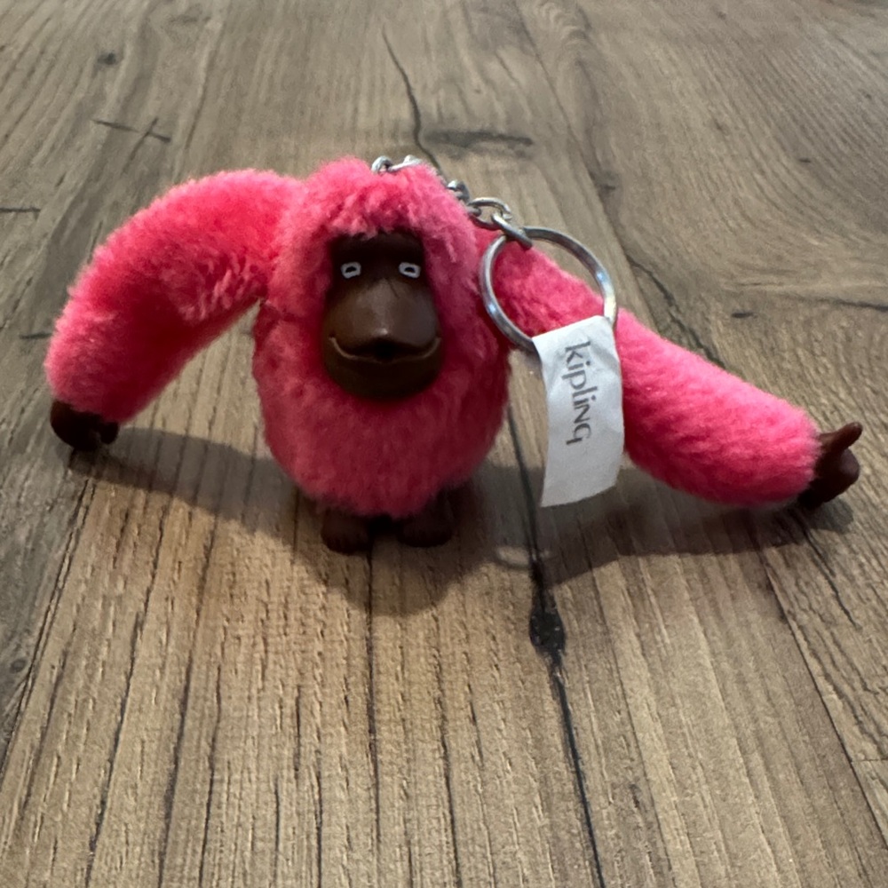 GUC Kipling Vibrant Pink Monkey Keychain